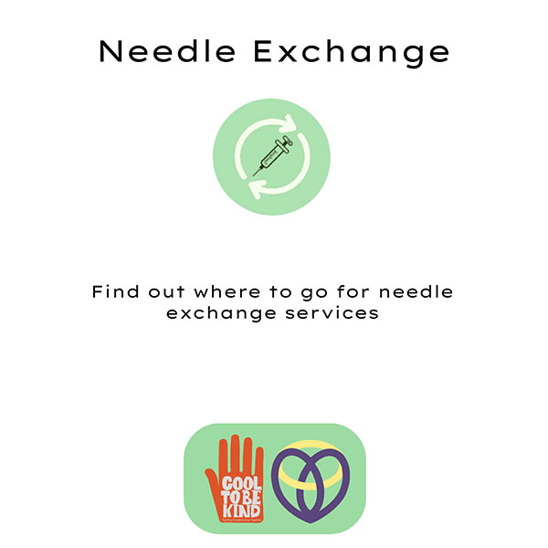 Street Support Chelmsford needle exchange banner.